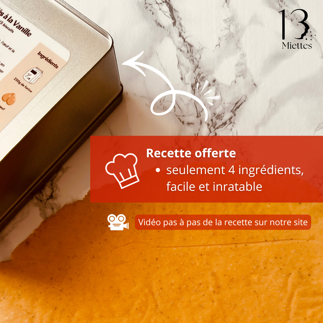 Boîte de Noël personnalisée avec 3 emporte-pièces à biscuits – Kit sablés de Noël avec emporte-pièce personnalisé
