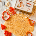 Boîte de Noël personnalisée avec 3 emporte-pièces à biscuits – Kit sablés de Noël avec emporte-pièce personnalisé
