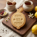 Emporte-pièce citron Bonne Fête Maman – biscuit fait maison