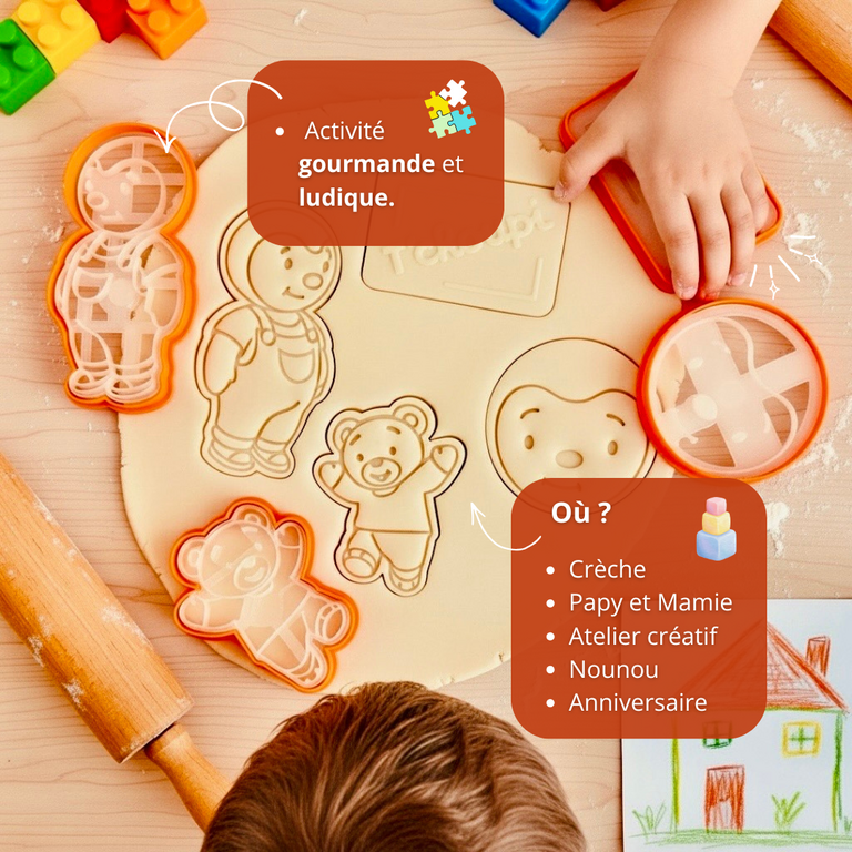Emporte-pièces Tchoupi – Formes Rigolotes pour Gâteaux
