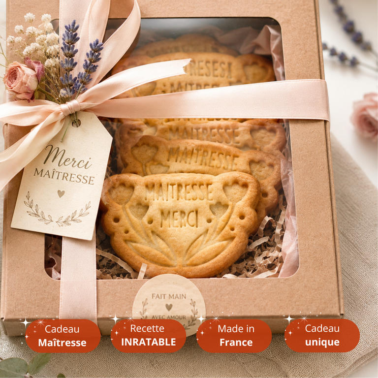Emporte-pièce fin d’année scolaire personnalisé – Maîtresse, Maître, Nounou, ATSEM – Cadeau biscuits maison école