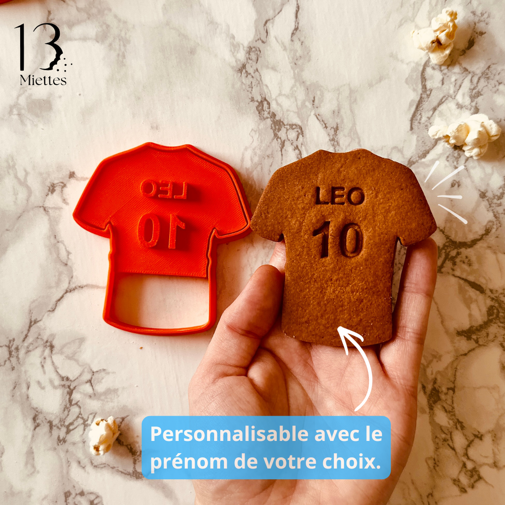 Kit emporte-pièces Olympique de Marseille personnalisé – 3 emporte-pièces dont 1 personnalisé + boîte cadeau OM