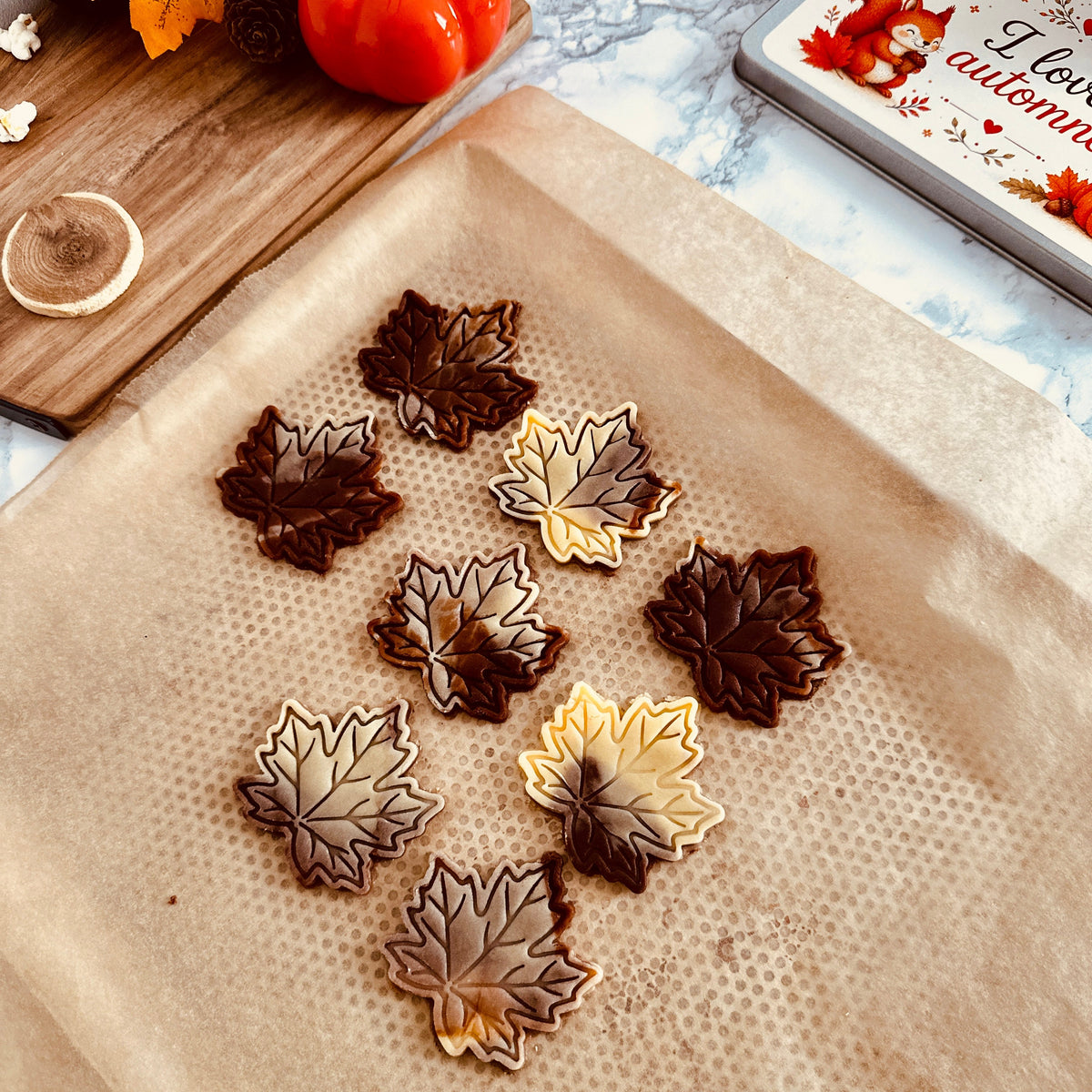 Kit emporte-pièces automnal biscuits d'automne