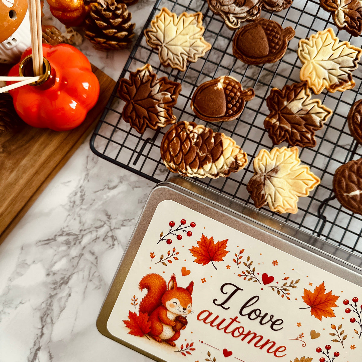 Kit emporte-pièces automnal biscuits d'automne