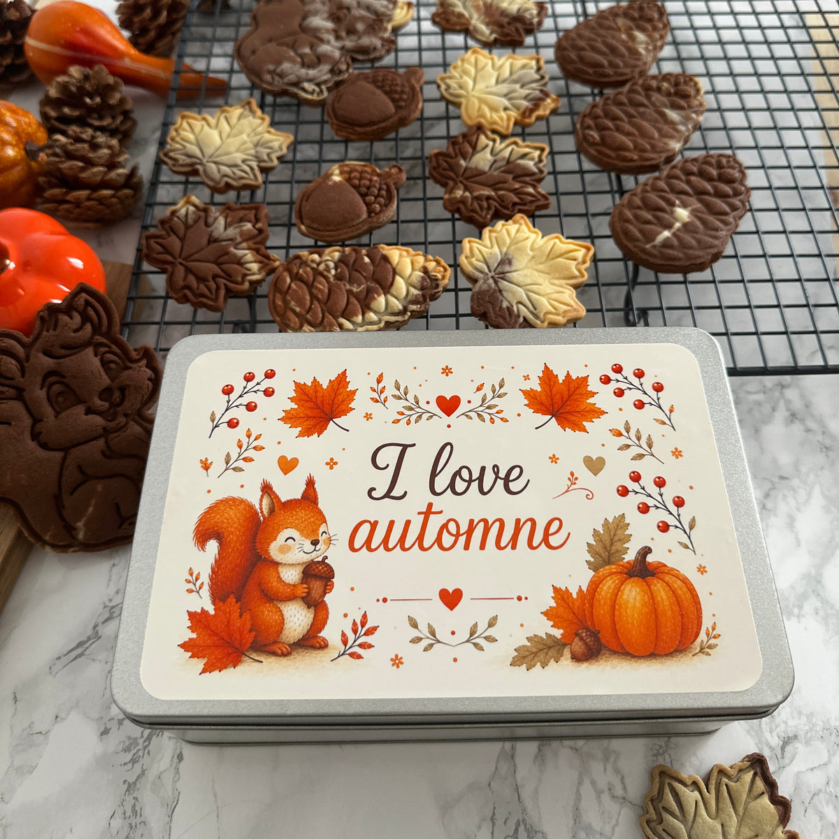 Kit emporte-pièces automnal biscuits d'automne