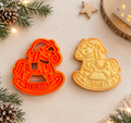 Emporte-pièce Cheval à Bascule Personnalisé biscuits de Noël