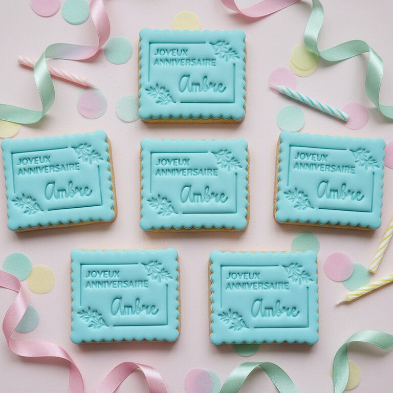 Emporte-pièce anniversaire Personnalisé Biscuit Anniversaire