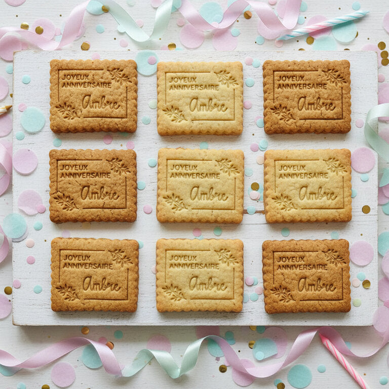 Emporte-pièce anniversaire Personnalisé Biscuit Anniversaire