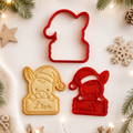 Emporte-pièce de noël personnalisé âne de noël avec prénom