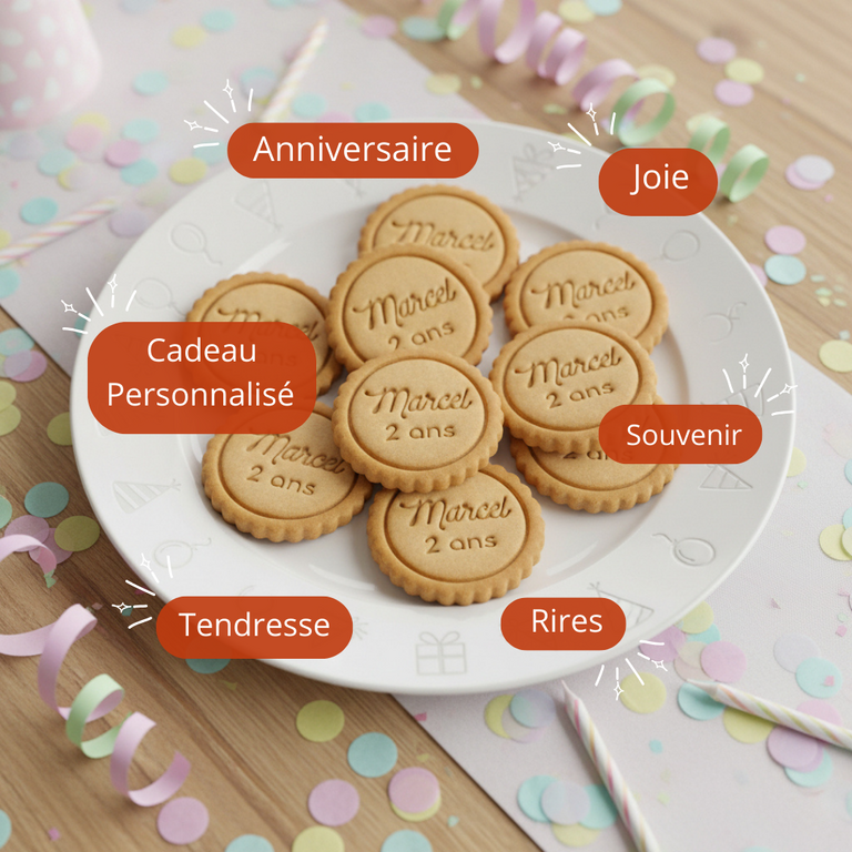Emporte-pièce personnalisé anniversaire
