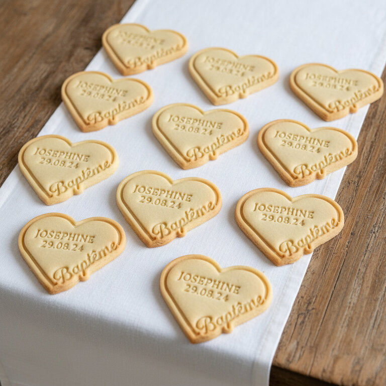 Emporte-pièce baptême personnalisé – Souvenirs gourmands et uniques