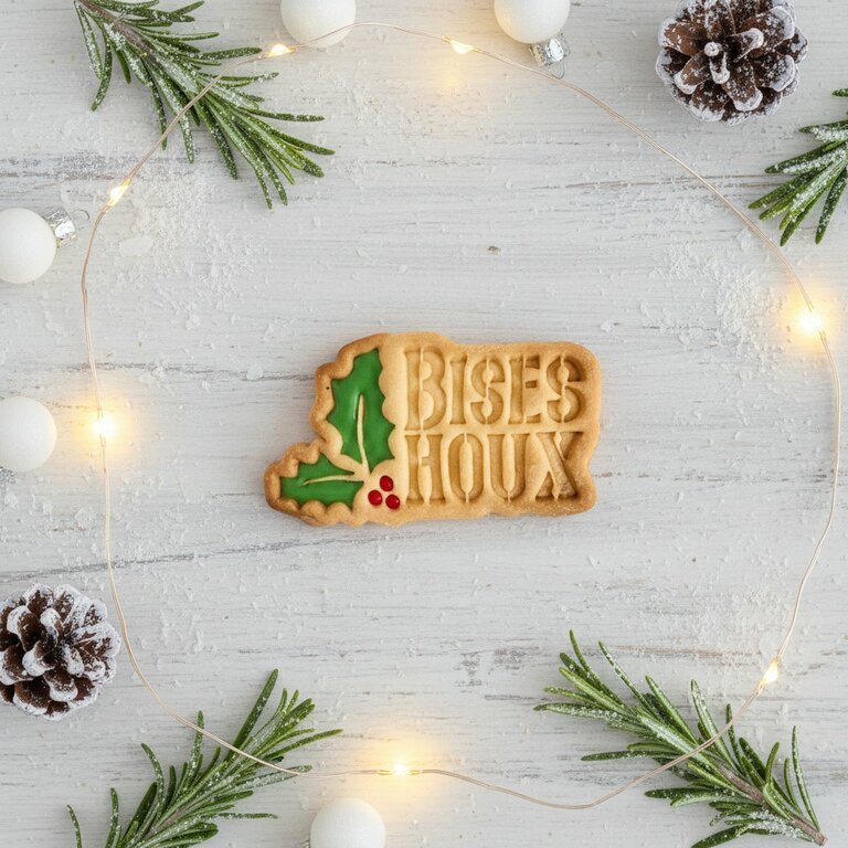 Emporte-pièce de noël "BISES HOUX"