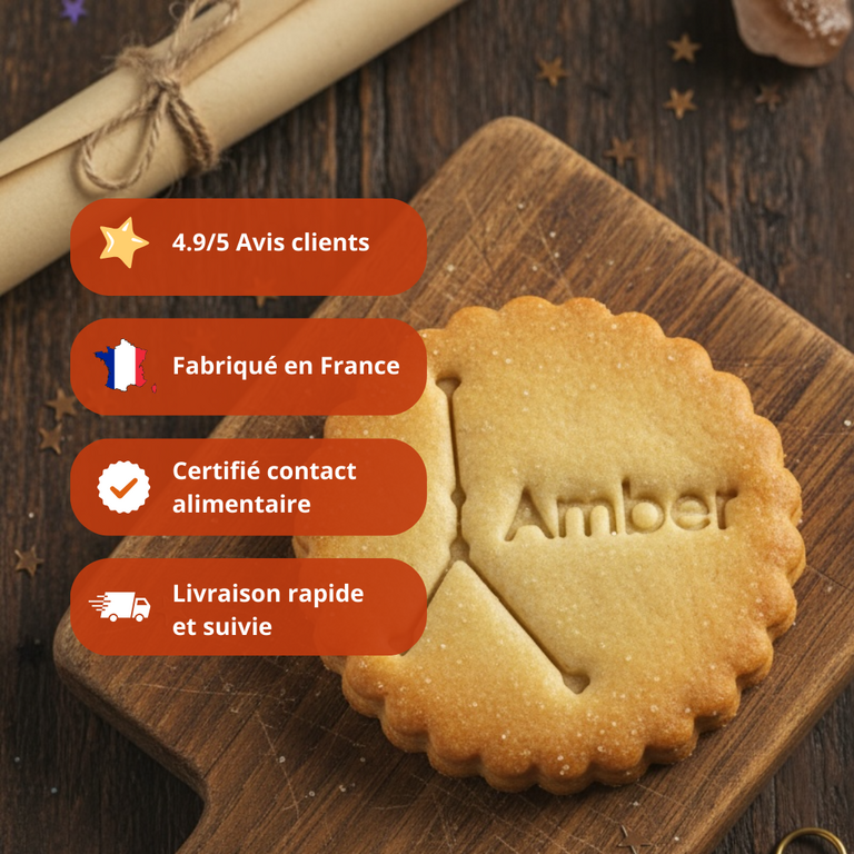 Emporte-pièce Constellation Cancer Personnalisé avec Prénom – Biscuit Astrologique