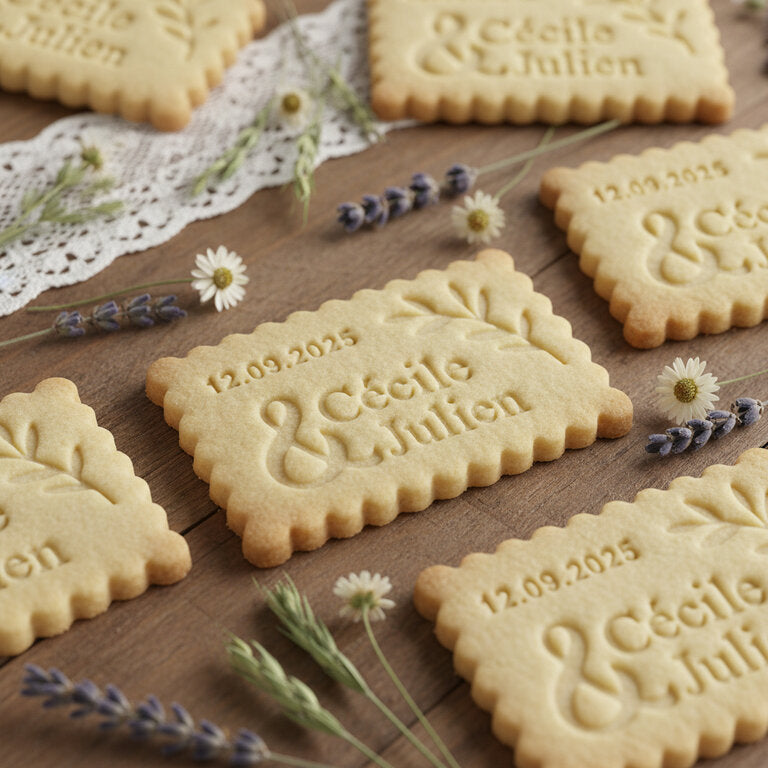 Emporte-Pièce mariage personnalisé cadeaux invités biscuits personnalisés