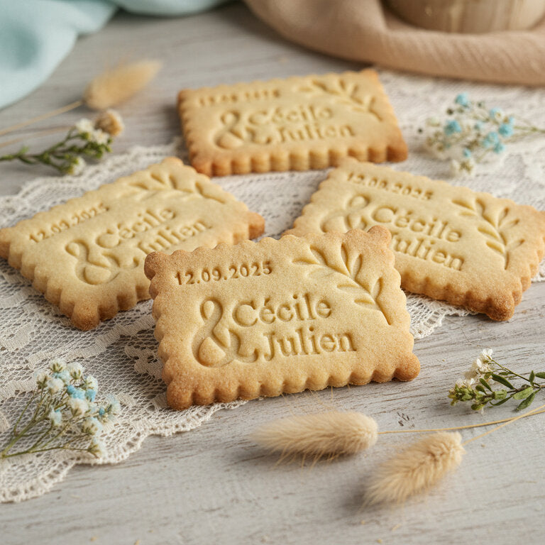 Emporte-Pièce mariage personnalisé cadeaux invités biscuits personnalisés