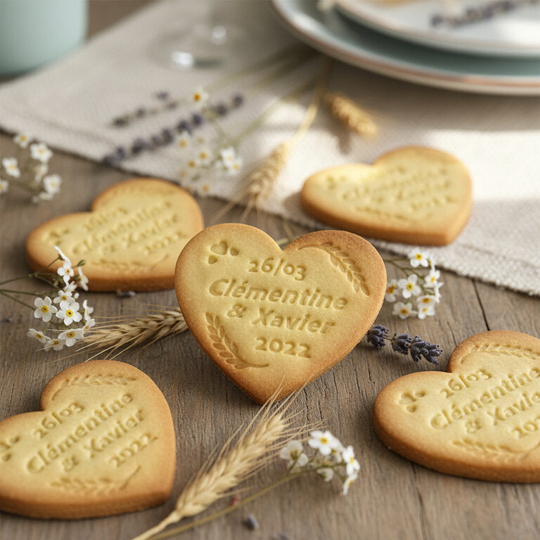 Emporte-Pièce mariage personnalisé cadeaux invités biscuits personnalisés