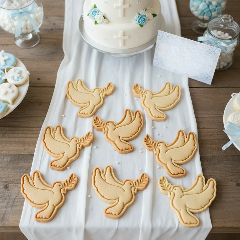 Emporte-pièce colombe cadeaux pour invités pour baptême communion mariage