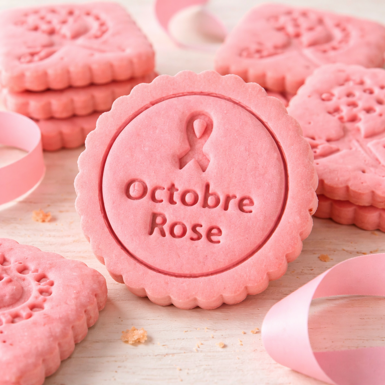 Emporte-pièce Octobre Rose pour biscuits solidaires