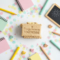 Emporte-pièce Bonnes vacances Maîtresse – cadeau gourmand original de fin d’année scolaire