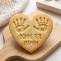 Emporte-pièce coeur empreintes de mains – cadeau Fête des Mères fait maison