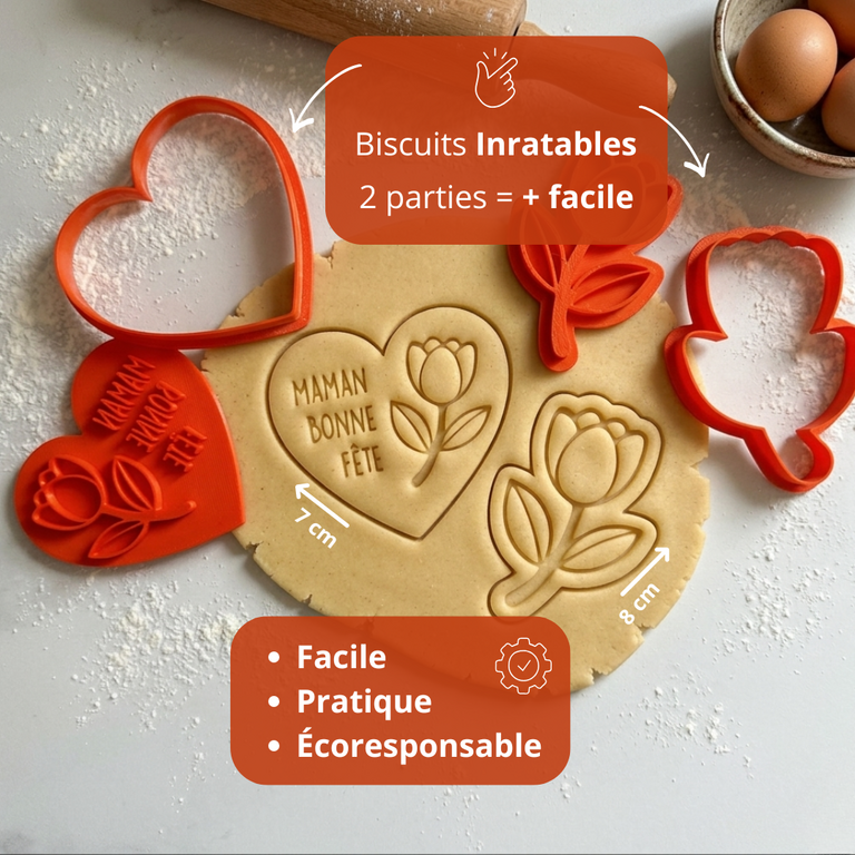 Emporte-pièces fête des mères cadeau pour maman kit fleurs