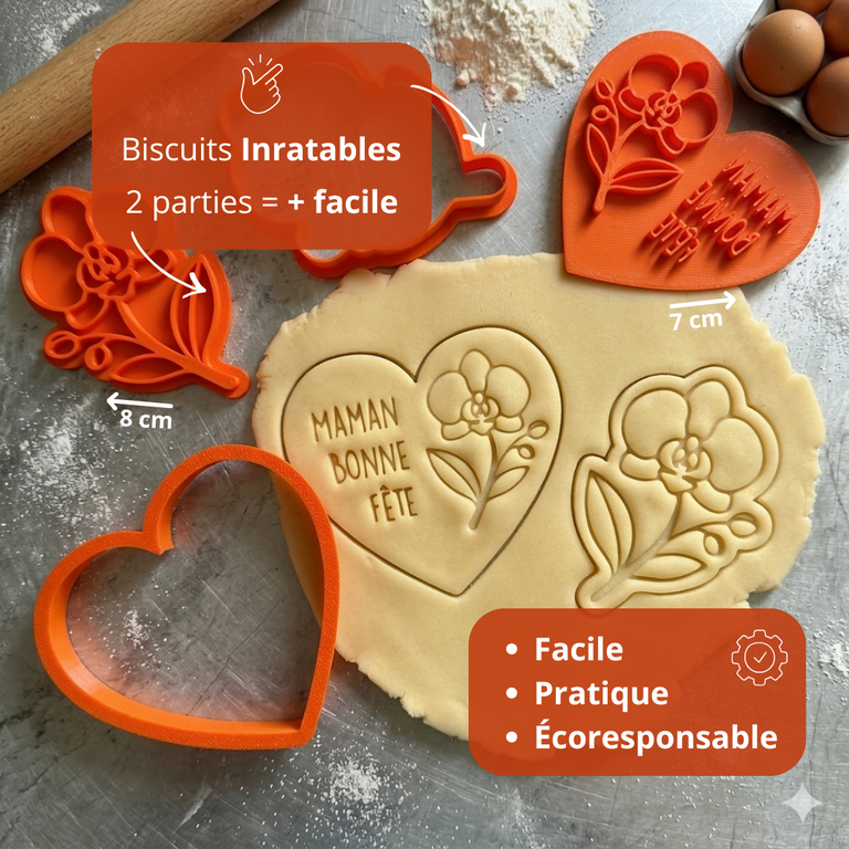 Emporte-pièces fête des mères cadeau pour maman kit fleurs