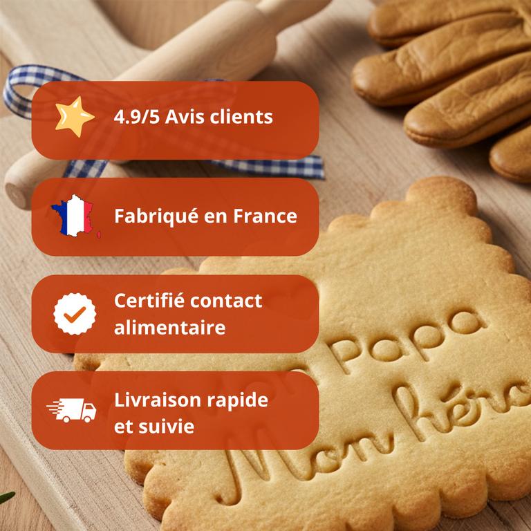 Emporte-pièce Mon Papa Mon Héros – Fête des Pères