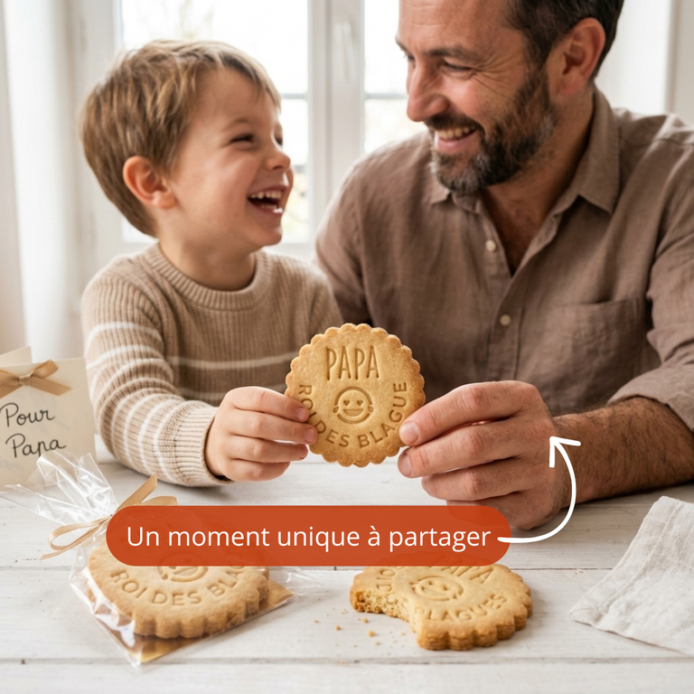 Emporte-pièce Papa roi des blagues – Cadeau Fête des Pères original