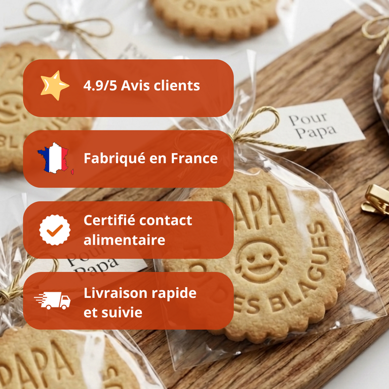Emporte-pièce Papa roi des blagues – Cadeau Fête des Pères original
