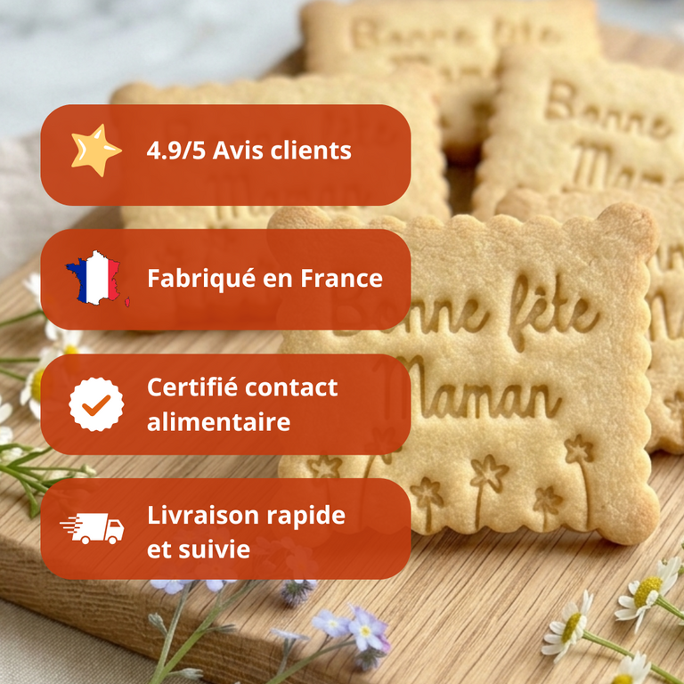 Emporte-pièce petit beurre – Fête des Mères & Bonne Fête Maman