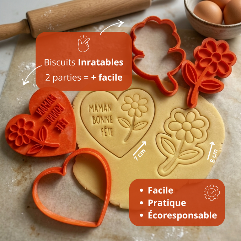 Emporte-pièces fête des mères cadeau pour maman kit fleurs