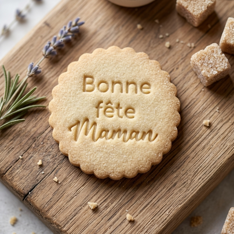 Emporte-pièce Bonne Fête Maman – biscuit fait maison