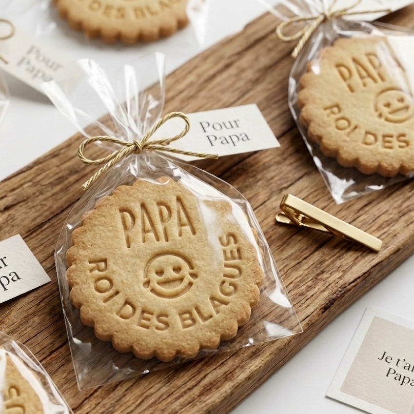 Emporte-pièce Papa roi des blagues – Cadeau Fête des Pères original