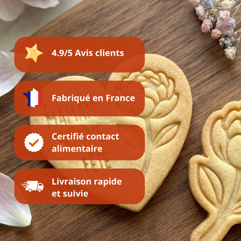 Emporte-pièces fête des mères cadeau pour maman kit fleurs