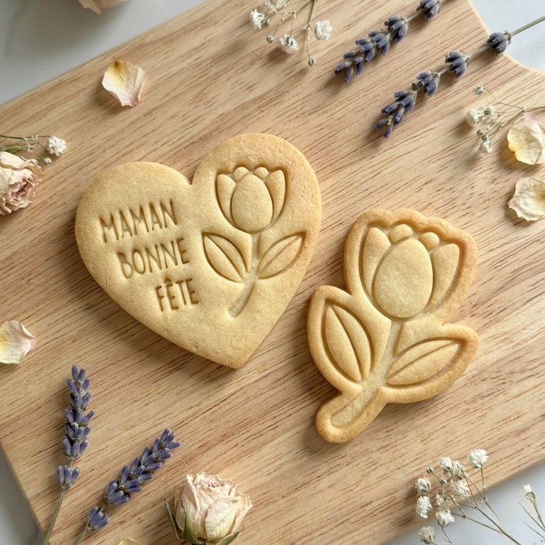 Emporte-pièces fête des mères cadeau pour maman kit fleurs