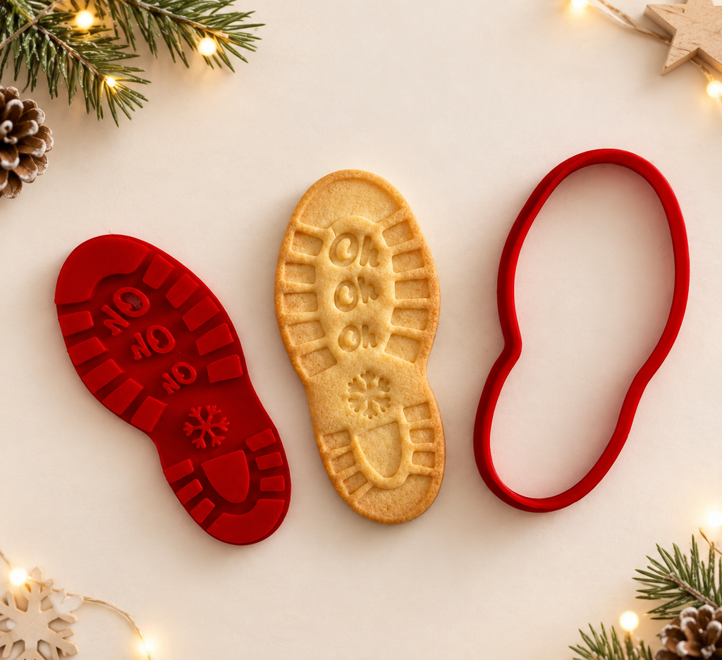 Emporte-pièce empreinte de botte du père noël