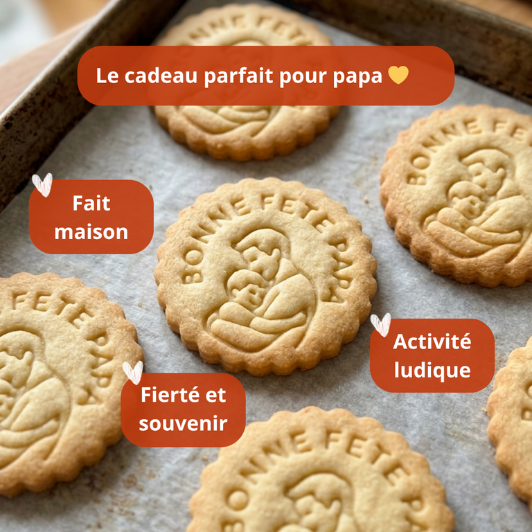 Emporte-pièce Fête des Pères Papa – Biscuit original idée cadeau gourmand