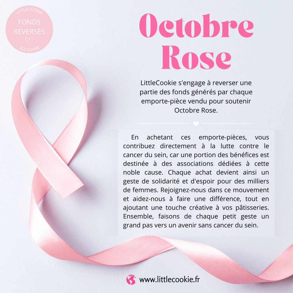 Emporte-pièce Petit Beurre Octobre Rose