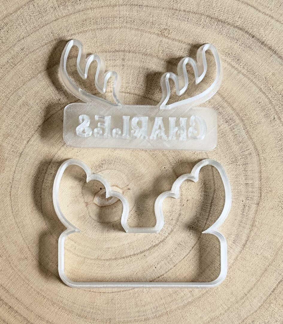Emporte-pièce marque-place renne Reindeer place card