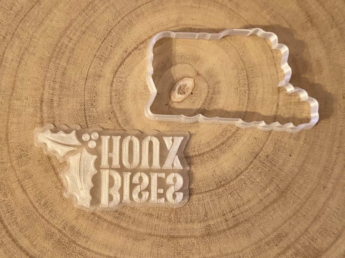 Emporte-pièce de noël "BISES HOUX"