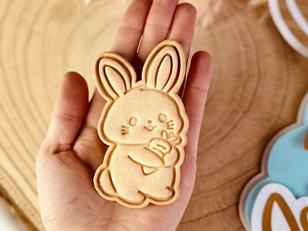 Emporte-pièce lapin avec sa carotte