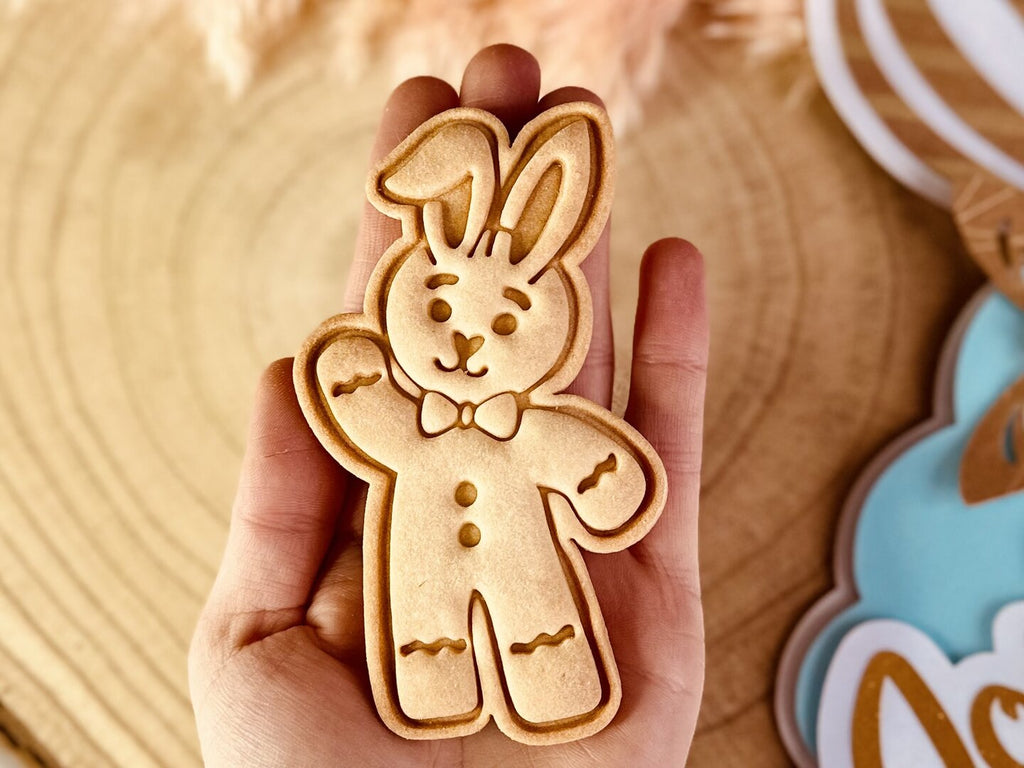 Emporte-pièce bonhomme pain d'épices version lapin de pâques