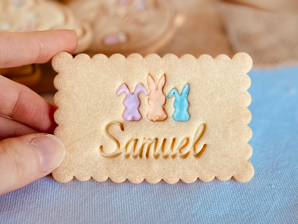 Emporte-pièce petit beurre personnalisé spécial pâques
