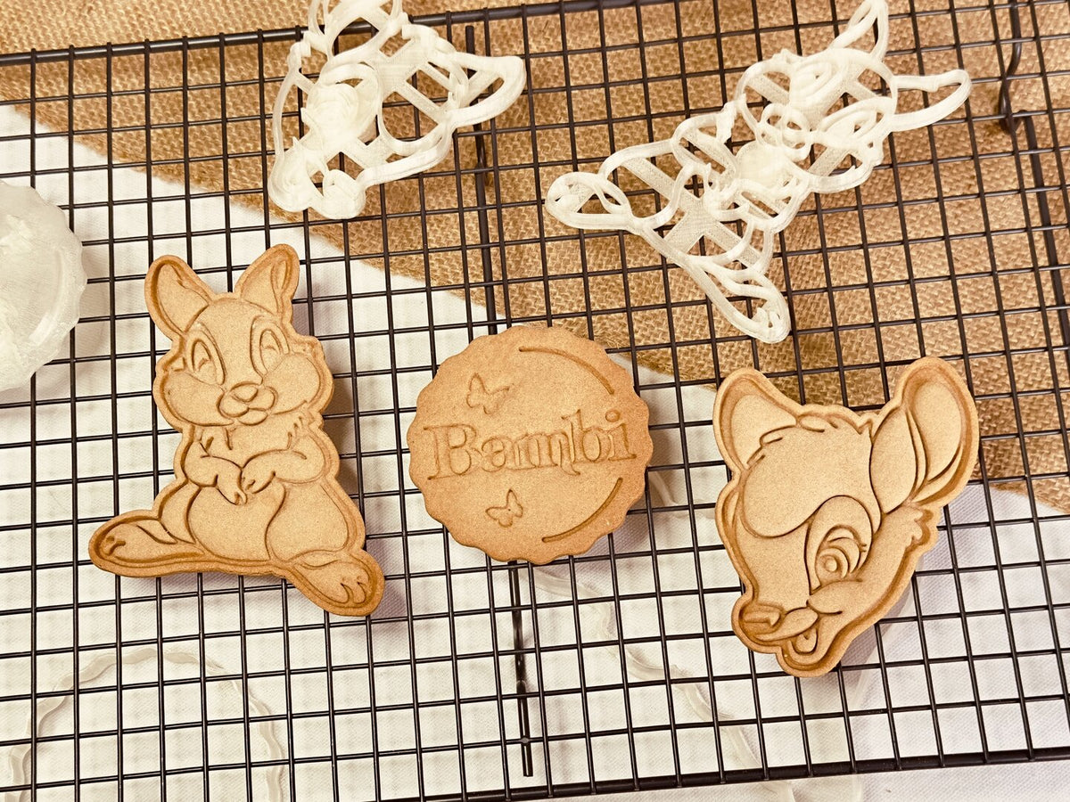 Emporte-pièces Panpan et Bambi goûter enfants anniversaire