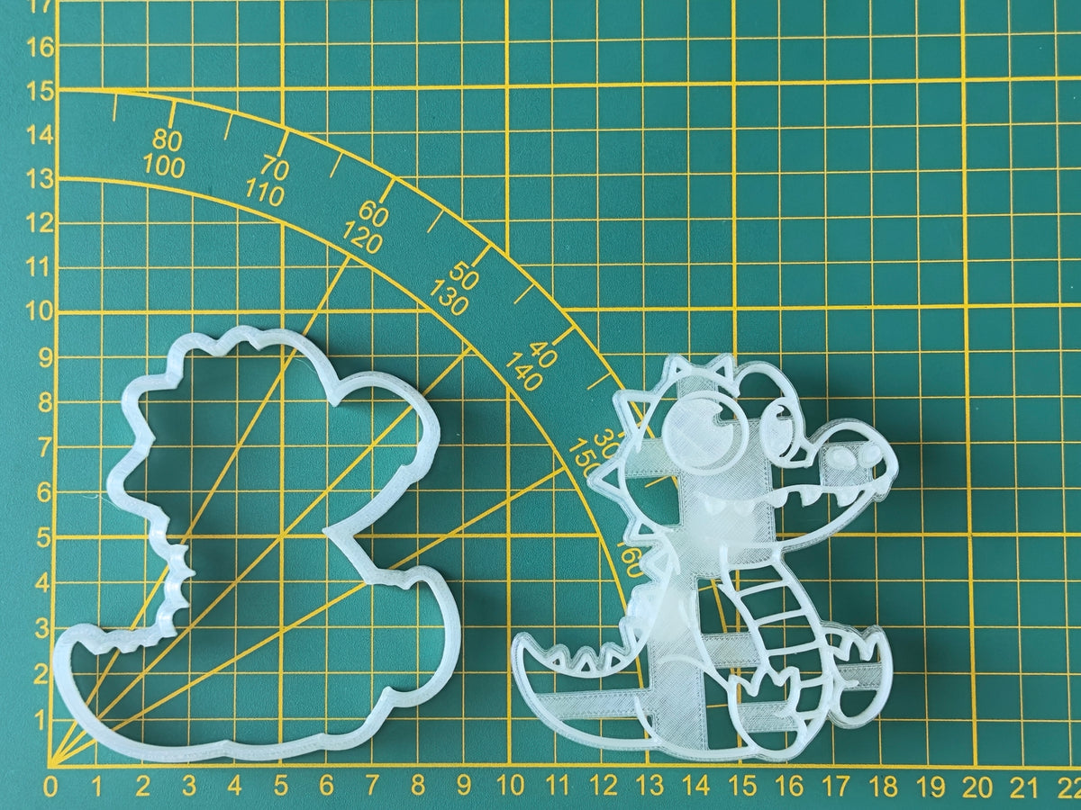 Emporte-pièce crocodile biscuit pour anniversaire à thème ou goûter