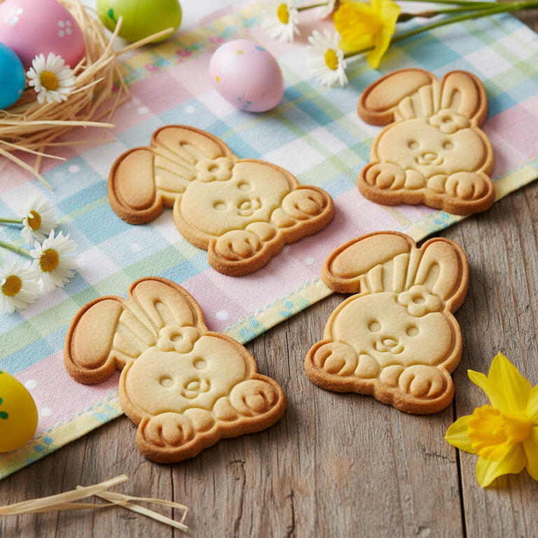 Emporte-pièce lapin avec fleur