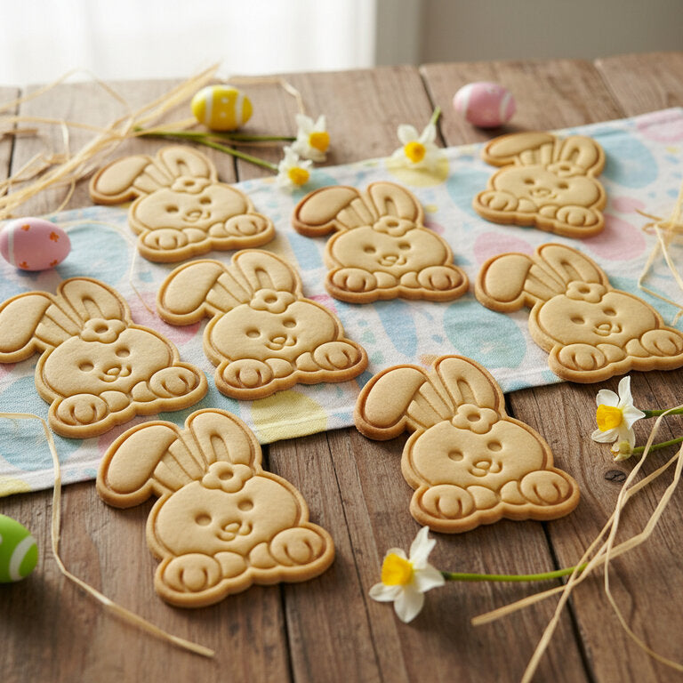 Emporte-pièce lapin avec fleur