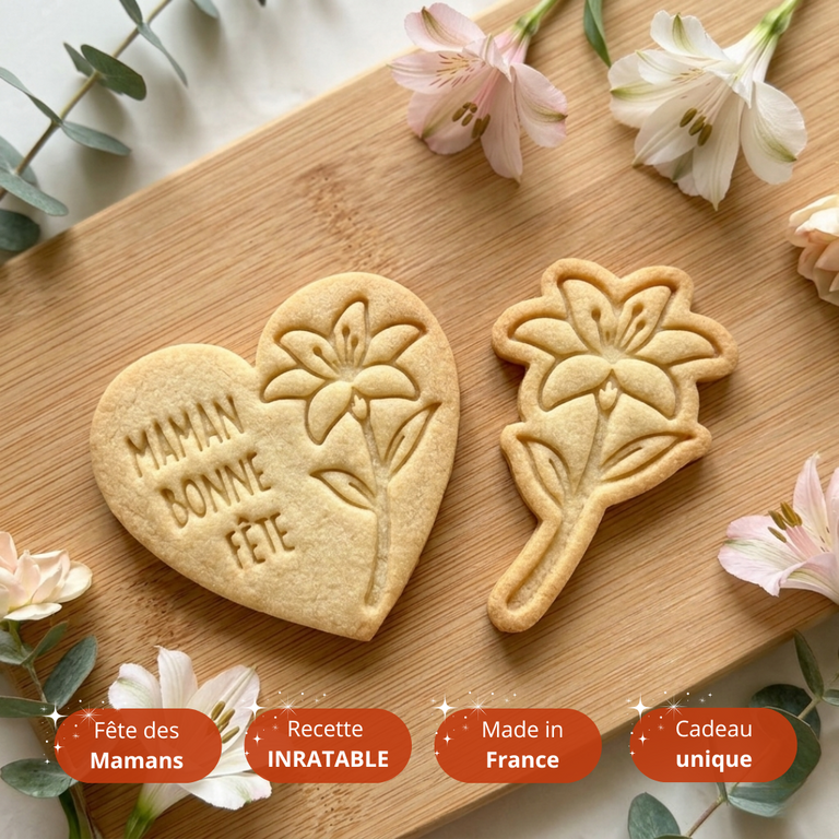Emporte-pièces fête des mères cadeau pour maman kit fleurs