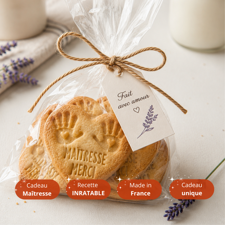 Emporte-pièce fin d’année scolaire personnalisé – Maîtresse, Maître, Nounou, ATSEM – Cadeau biscuits maison école