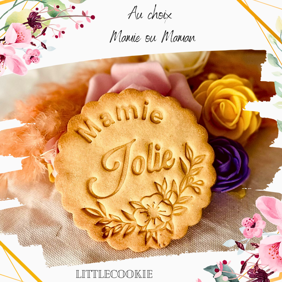 Emporte-pièce Mamie ou Maman jolie – biscuit fait maison cadeau fête des mères
